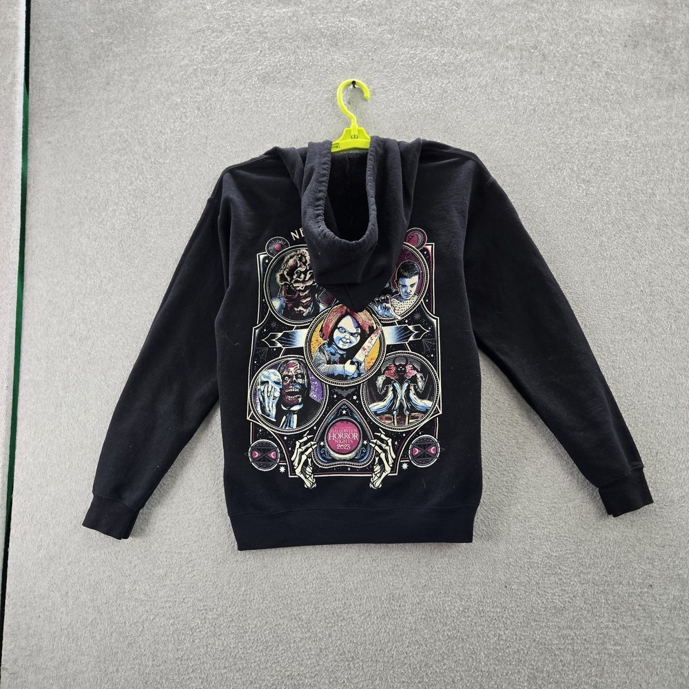 Universal Studios Men Hoodie S Black Halloween Horror Nights Characters 2023‎